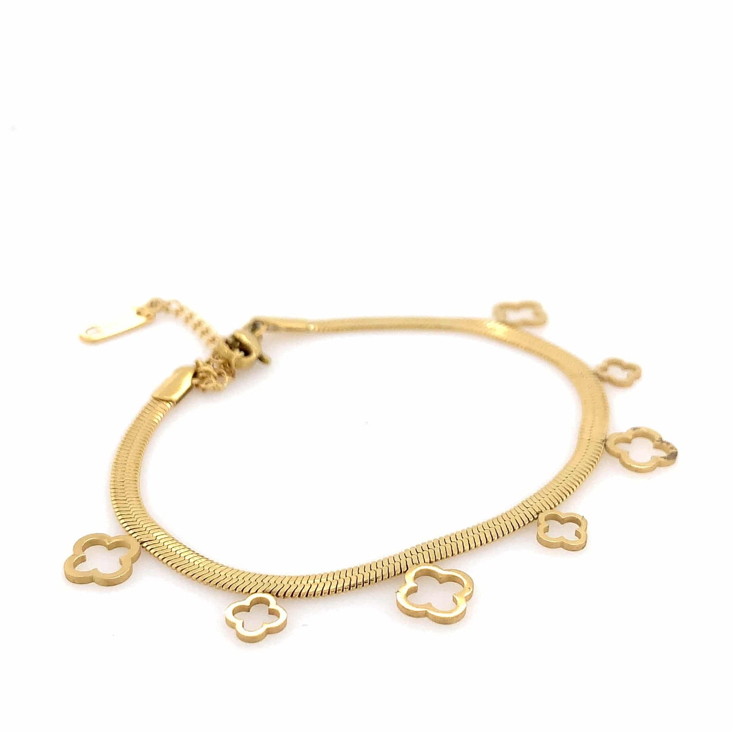 Zylver Clover Charm Bracelet for Women - Demi-Fine Collection