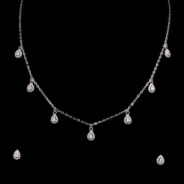 ✨ Teardrop Charm Necklace & Earring Set ✨ - ZYLVER.IN