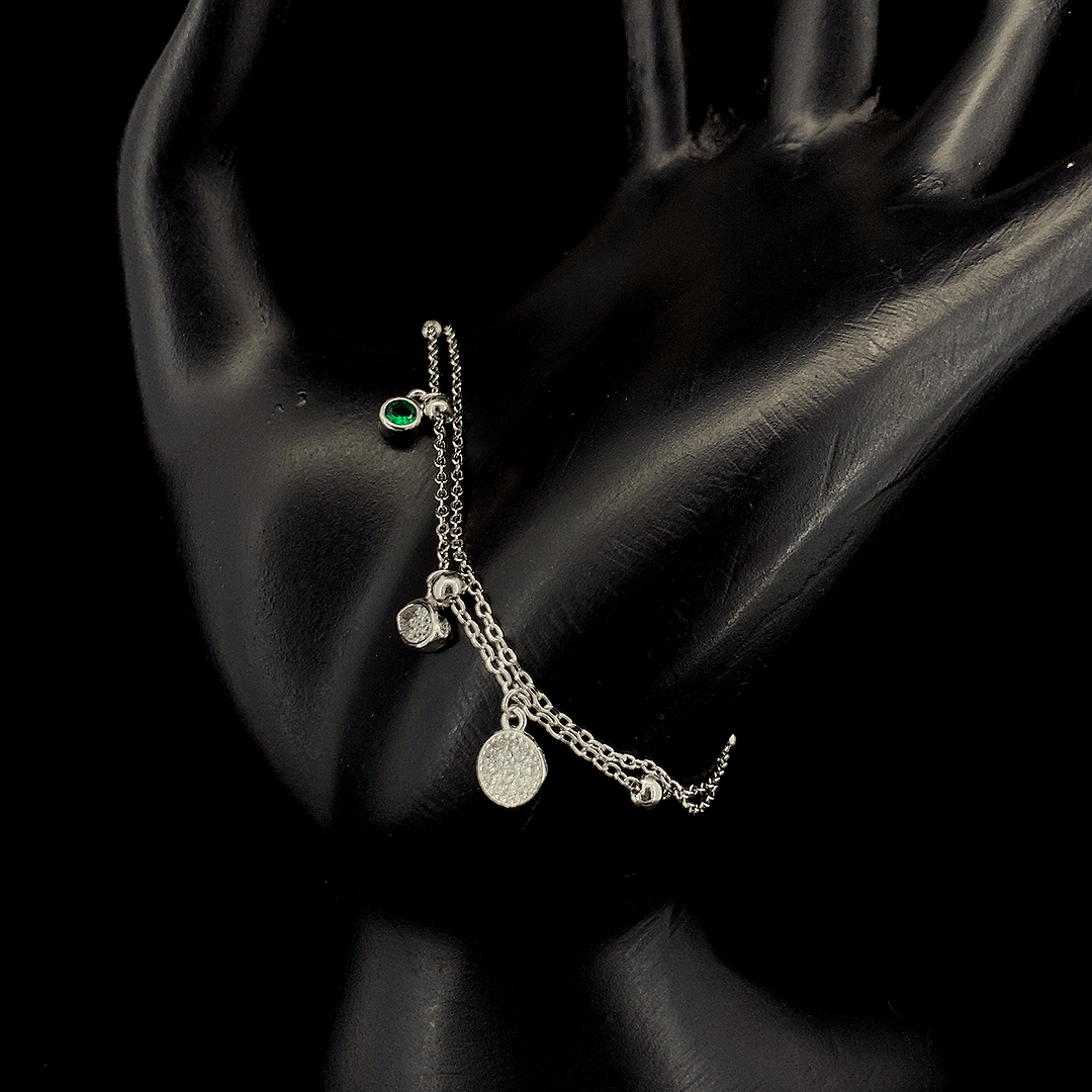 Charm of Elegance Double-Layered Bracelet - ZYLVER.IN #