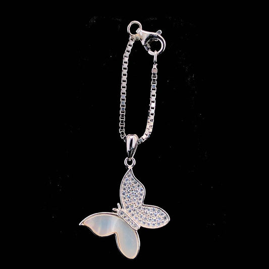 Sterling Silver Butterfly Watch Charm - ZYLVER.IN #