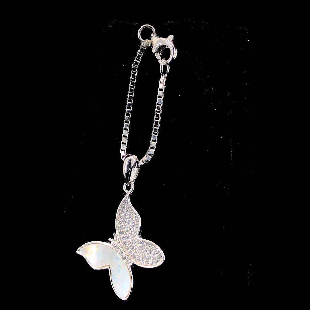 Sterling Silver Butterfly Watch Charm - ZYLVER.IN #