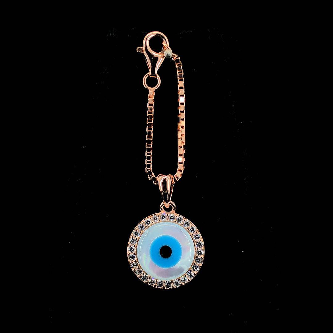 Sterling Silver Evil Eye Watch Charm | Designer Silver Jewellery | ZYLVER - ZYLVER.IN #
