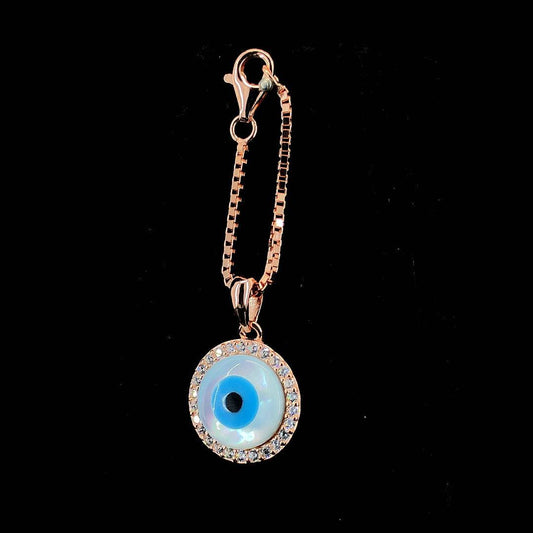 Sterling Silver Evil Eye Watch Charm | Designer Silver Jewellery | ZYLVER - ZYLVER.IN #