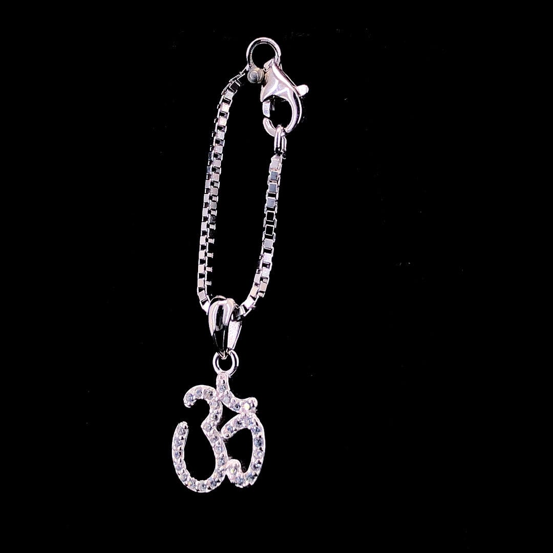Sterling Silver Om Watch Charm - ZYLVER.IN #