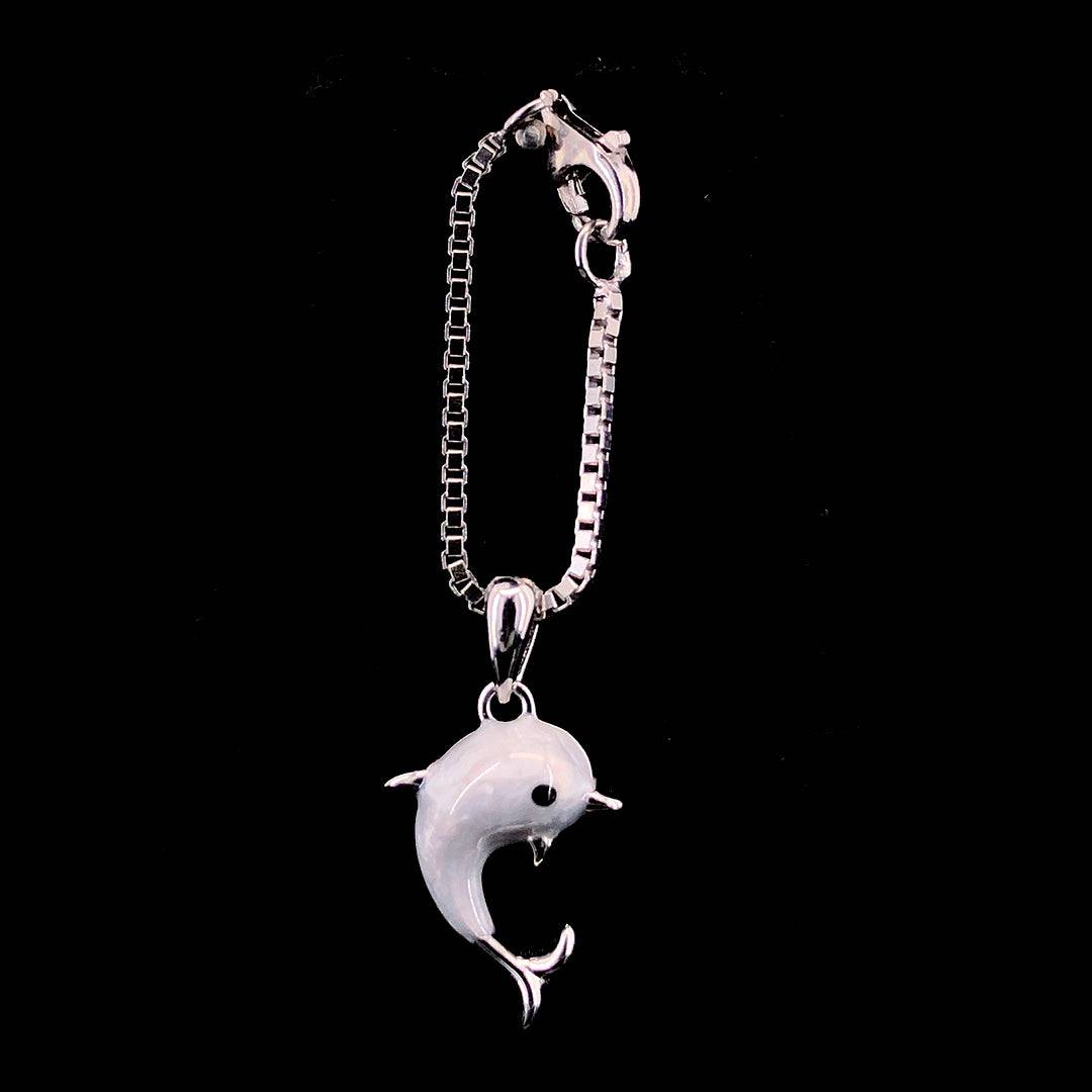 Sterling Silver Dolphin Watch Charm - ZYLVER.IN #
