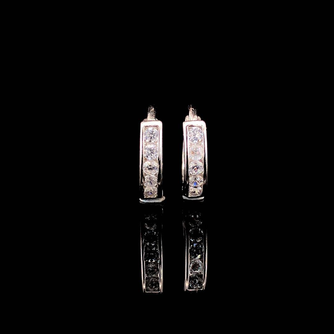 Sania Sterling Silver Earrings - ZYLVER.IN #