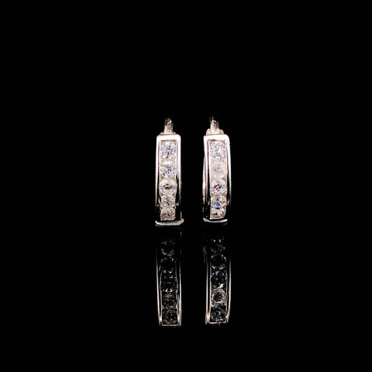 Sania Sterling Silver Earrings - ZYLVER.IN #