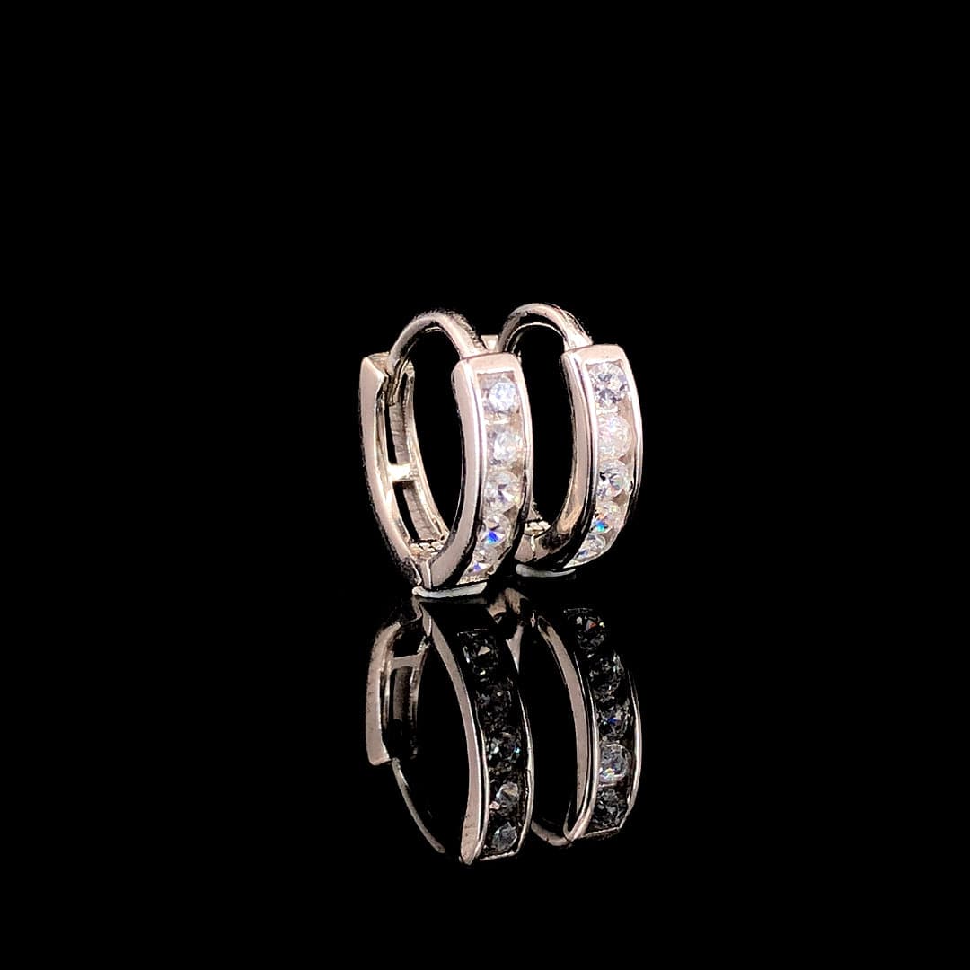 Sania Sterling Silver Earrings - ZYLVER.IN #