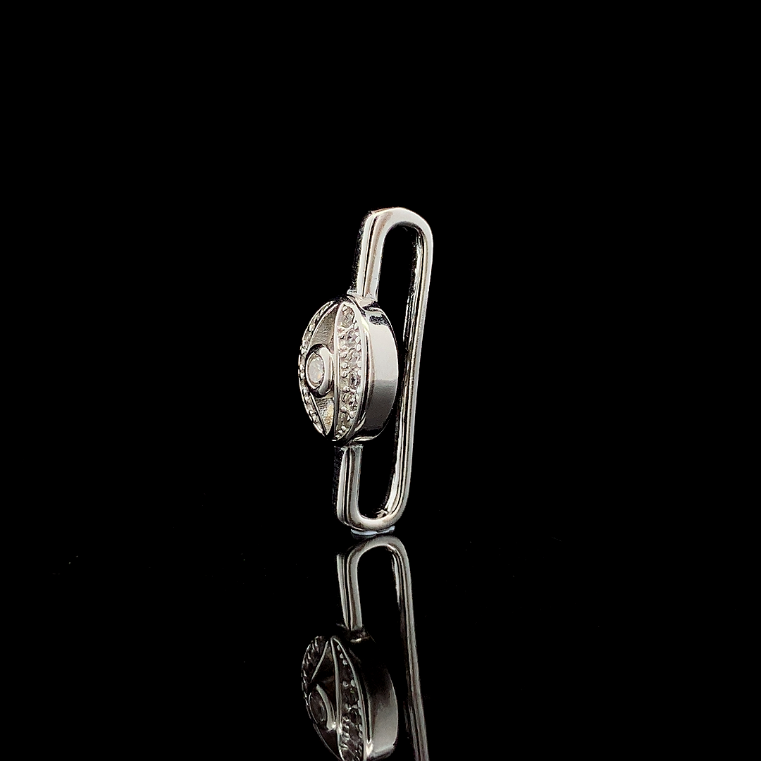 Zylver Eye-Inspired Watch Charm for Women - Sterling Silver Collection