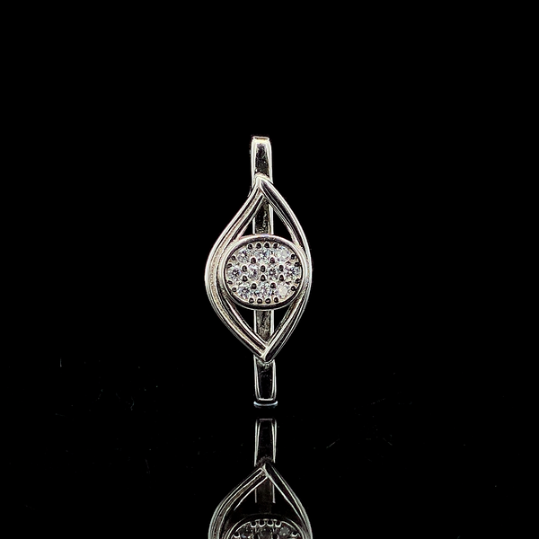 Zylver Oval Eye Watch Charm for Women - Sterling Silver Collection