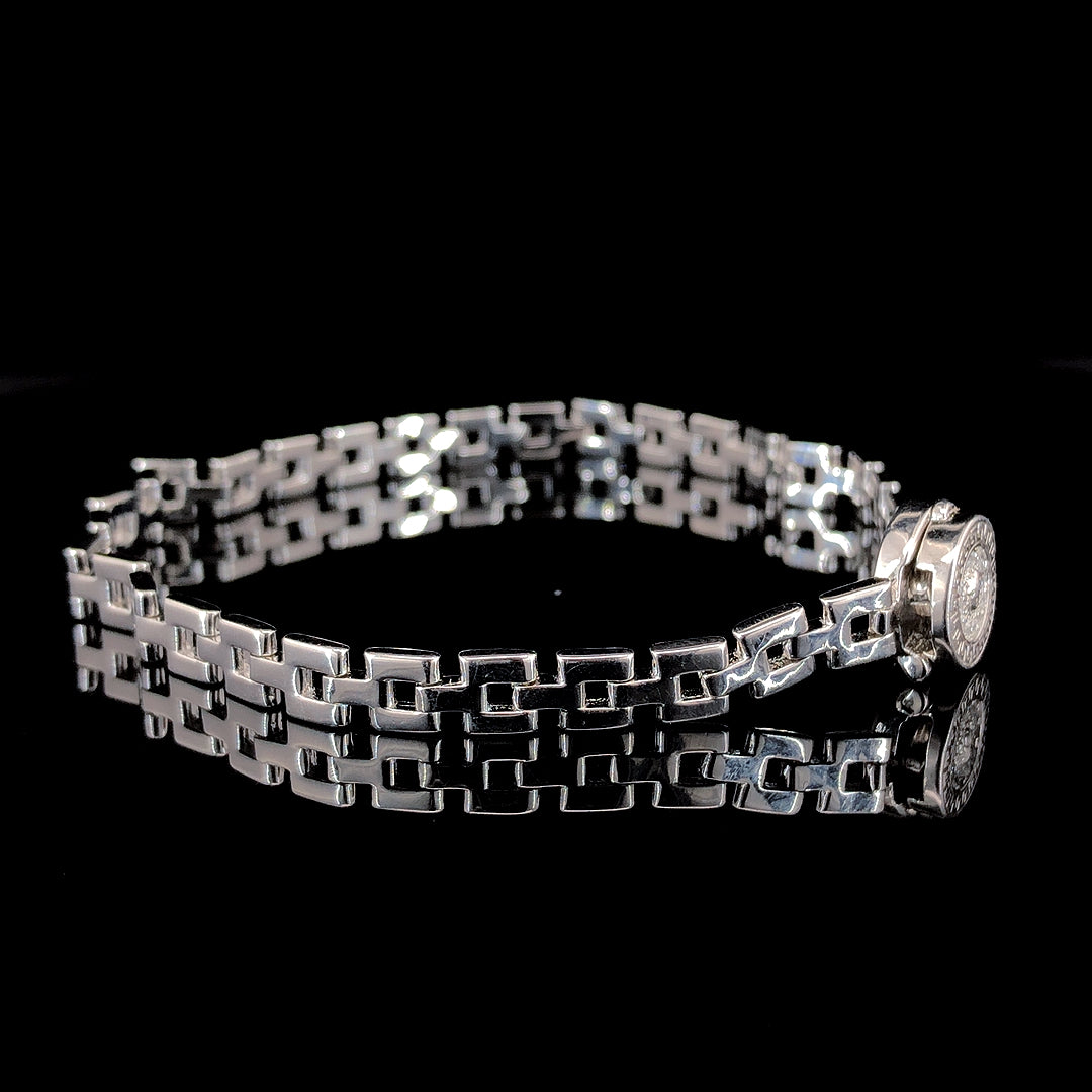 Zylver Greek Key Bracelet for Men and Women - Sterling Silver Collection