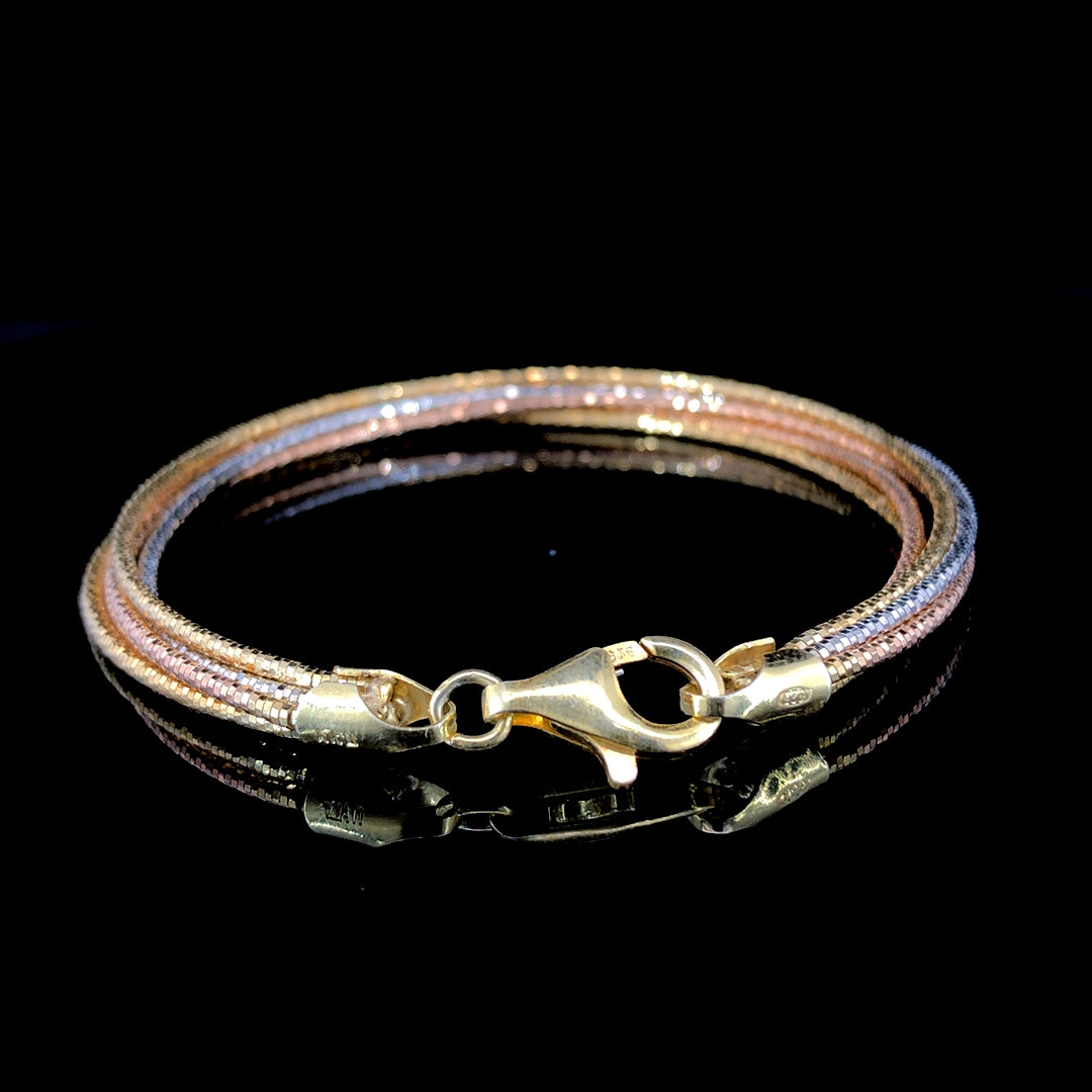 Zylver Multi-Tone Sterling Silver Bracelet for Women - Elegant & Timeless