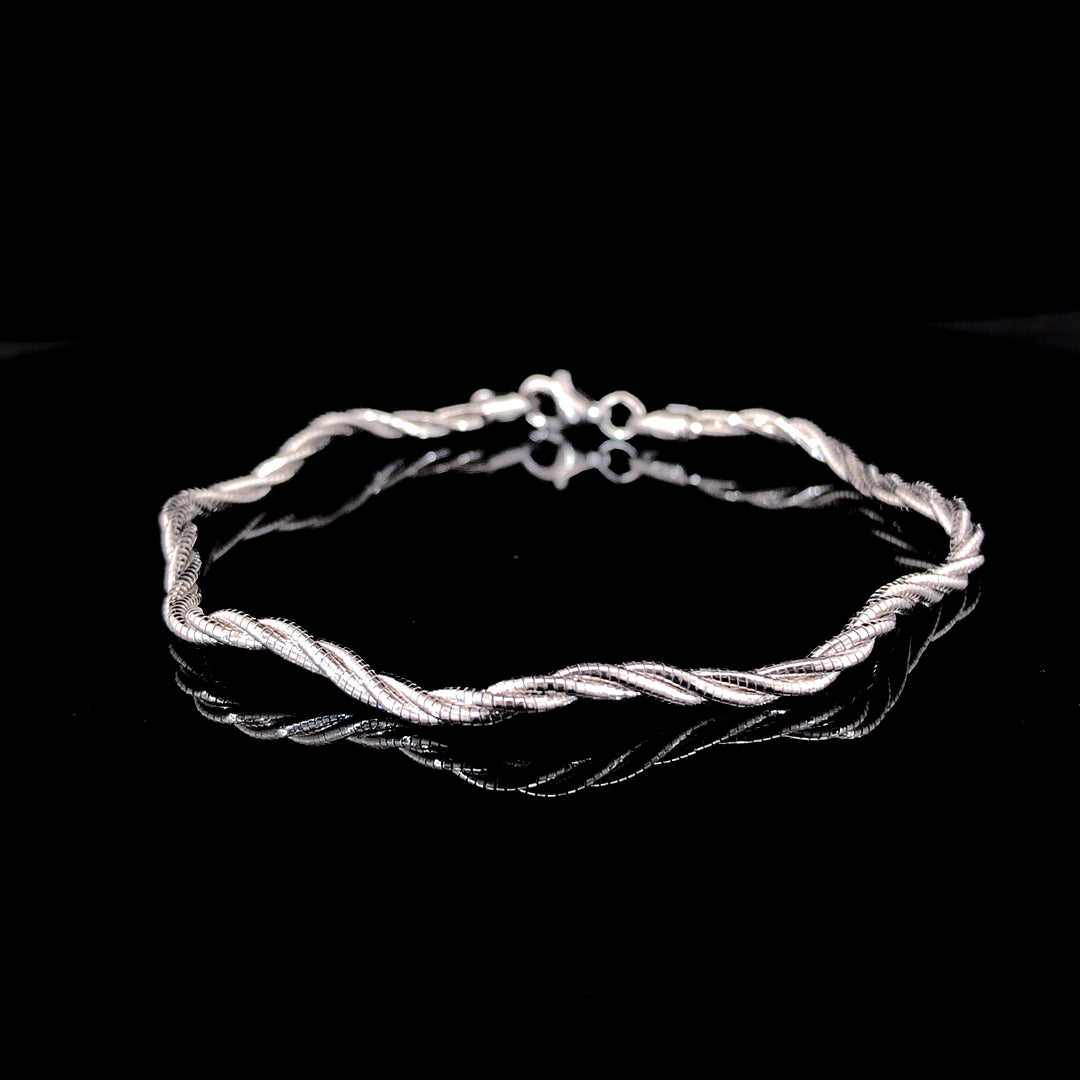Zylver Twisted Rope Bracelet for Men and Women - Sterling Silver Collection
