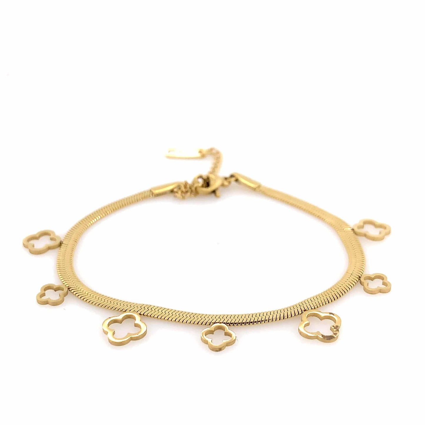 Zylver Clover Charm Bracelet for Women - Demi-Fine Collection