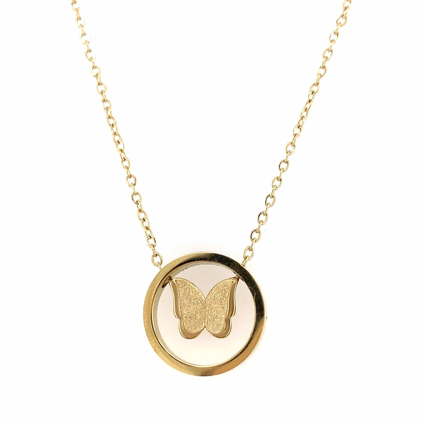 Zylver Butterfly Pendant Necklace for Women - Demi-Fine Collection