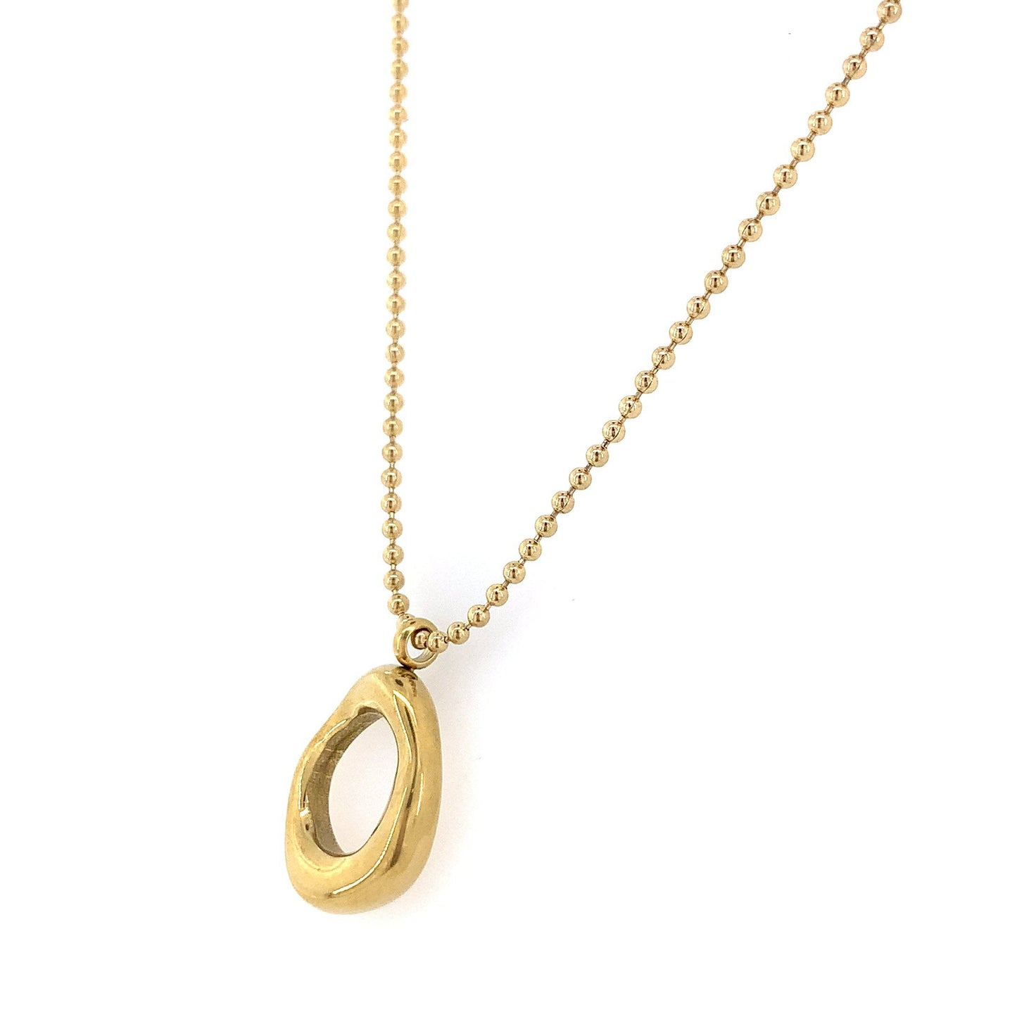 Zylver Organic Loop Pendant Necklace for Women - Demi-Fine Collection