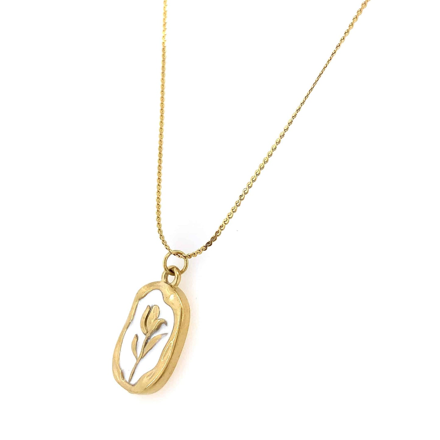 Zylver Floral Pendant Necklace for Women - Demi-Fine Collection