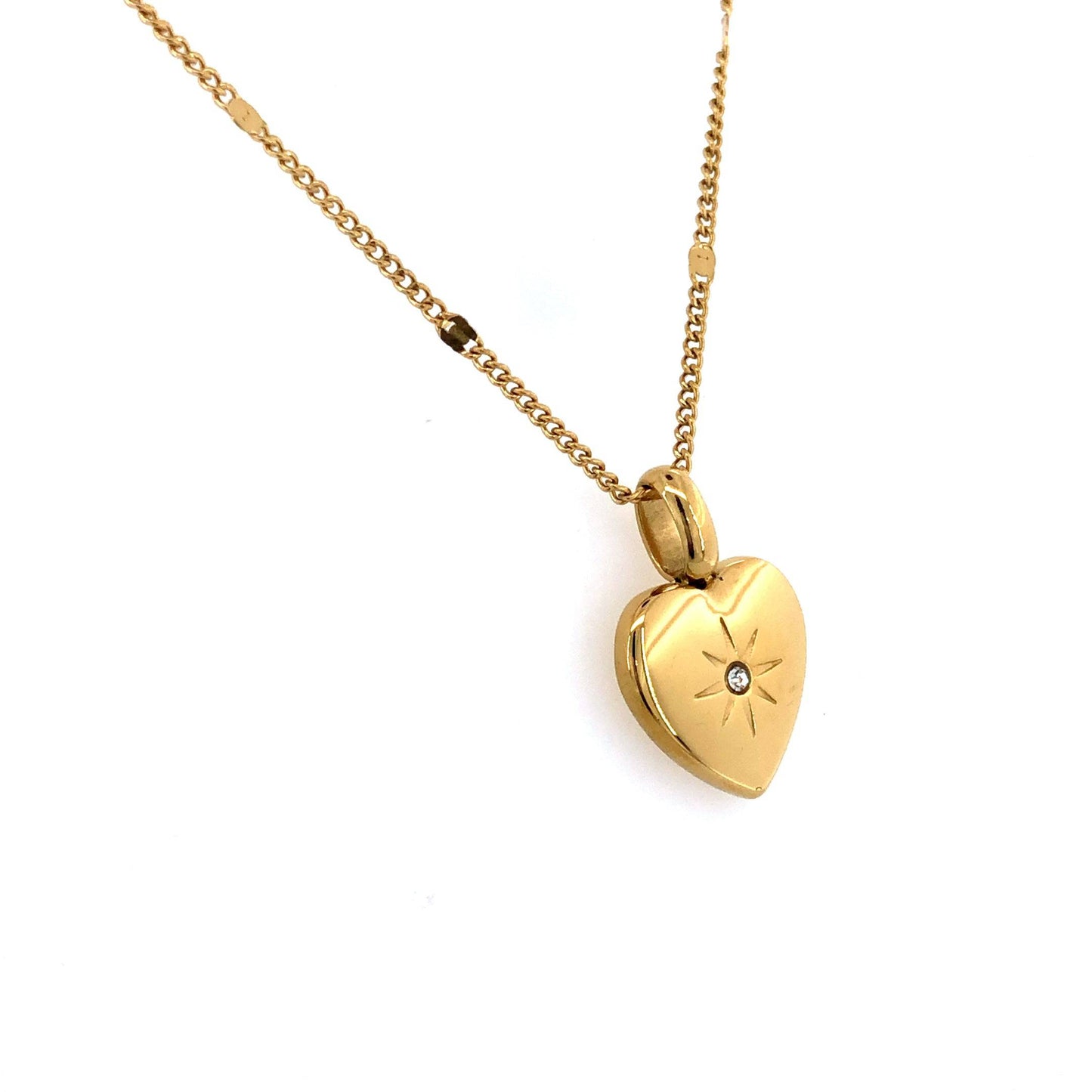 Zylver Heart Pendant Necklace with Floral Enamel for Women - Demi-Fine Collection