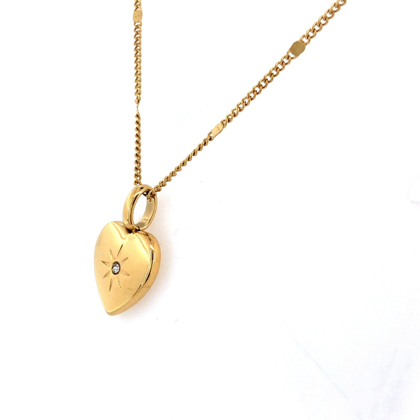 Zylver Heart Pendant Necklace with Floral Enamel for Women - Demi-Fine Collection