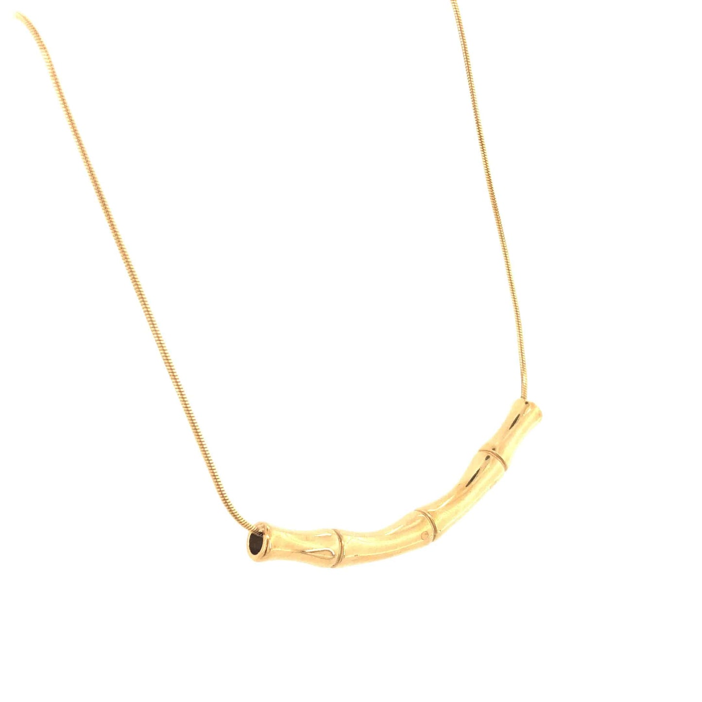 Zylver Bamboo Bar Necklace for Women - Demi-Fine Collection
