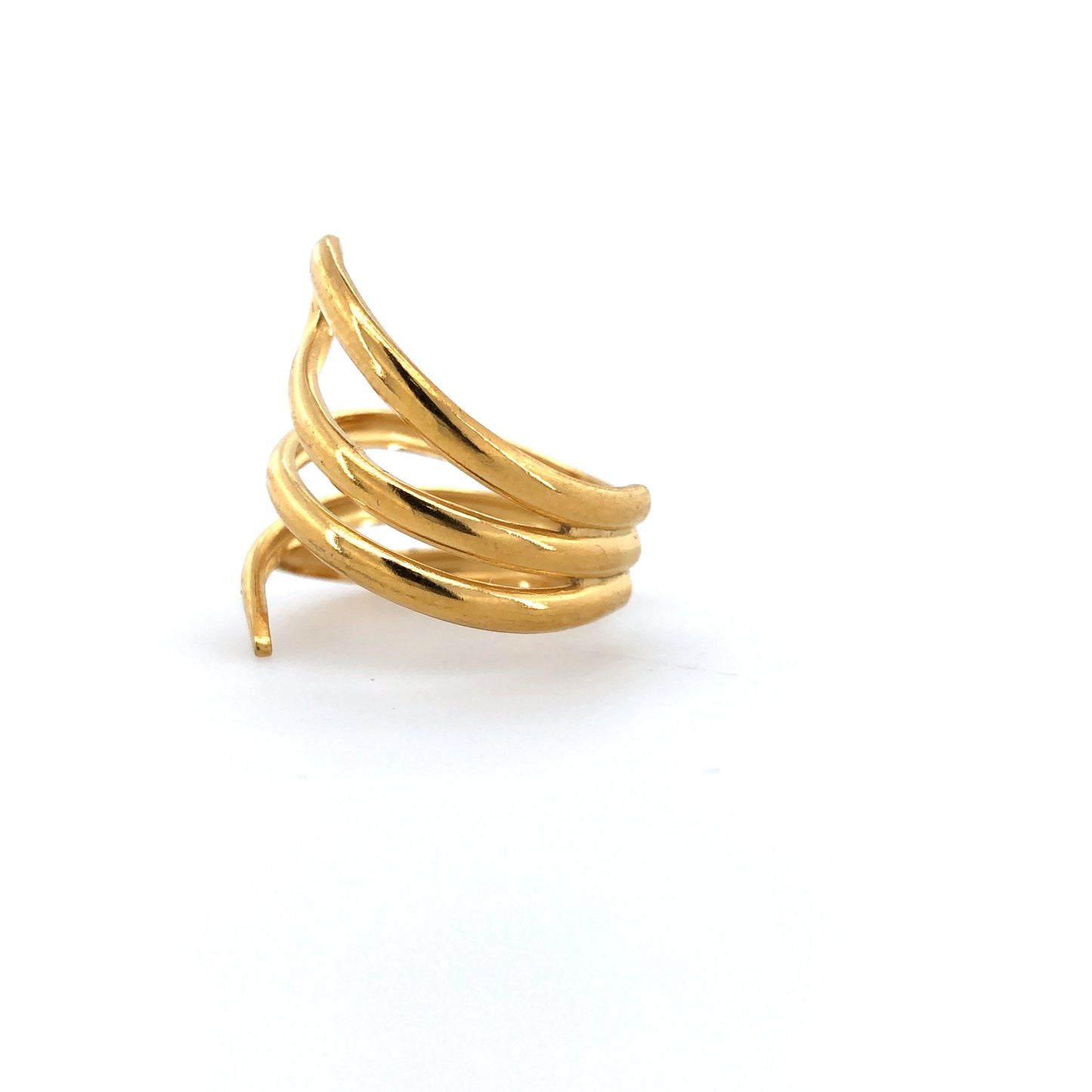 Zylver Spiral Statement Ring for Women - Demi-Fine Collection