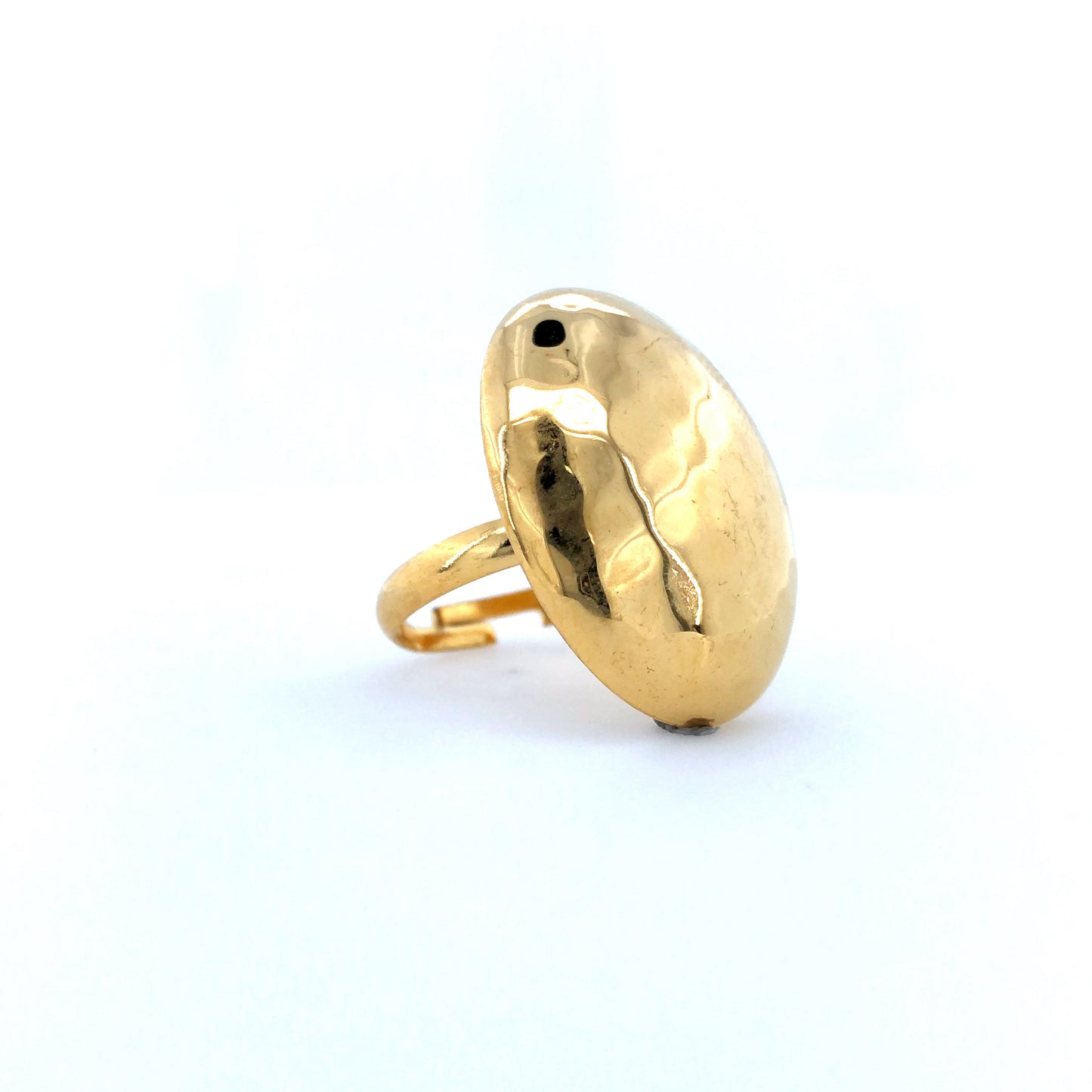 Zylver Hammered Dome Ring for Women - Demi-Fine Collection