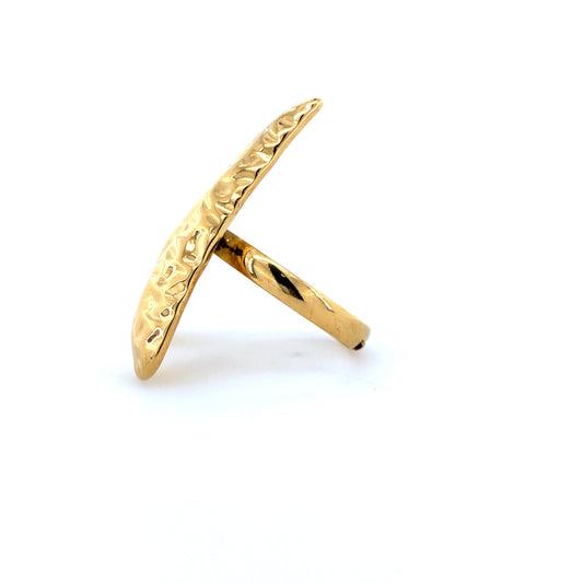 Zylver Sculptural Statement Ring for Women - Demi-Fine Collection