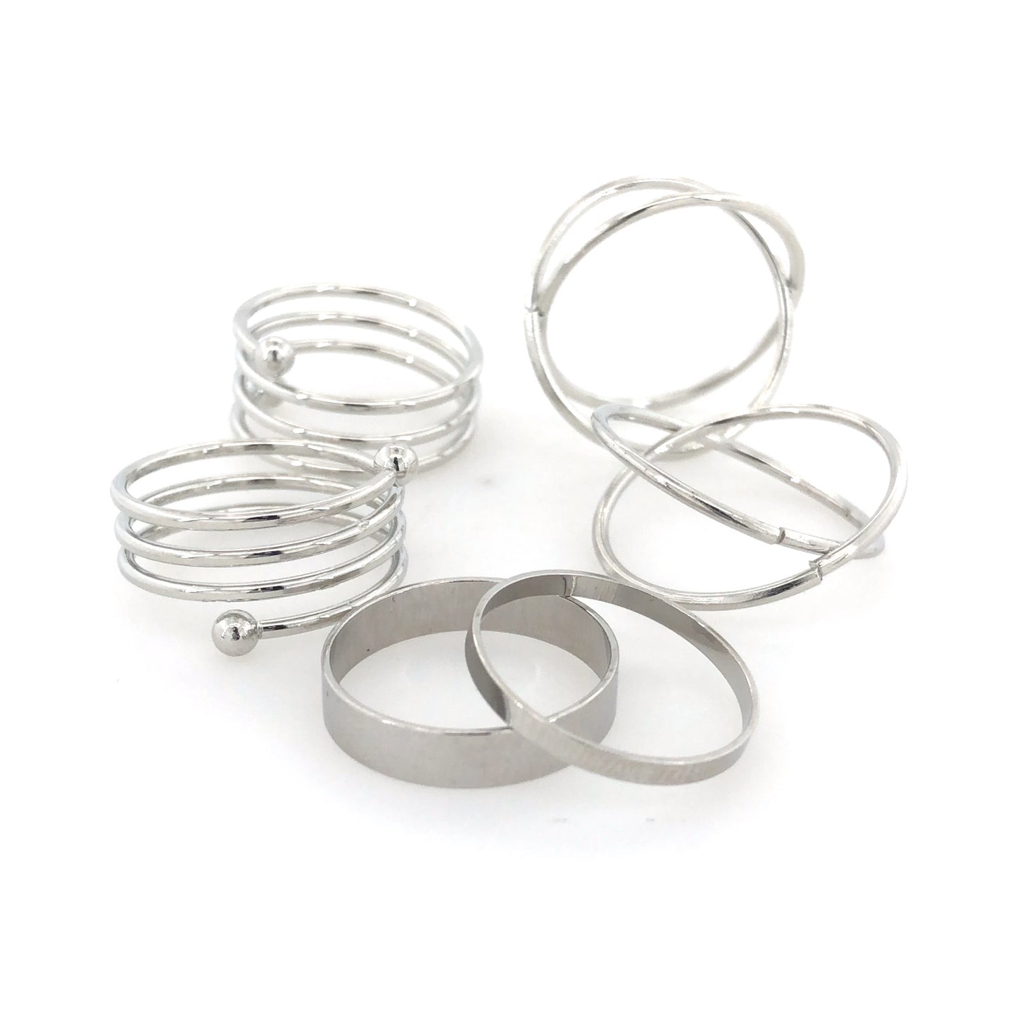 Zylver Minimalist Ring Bundle for Women - Brass Monkey Collection