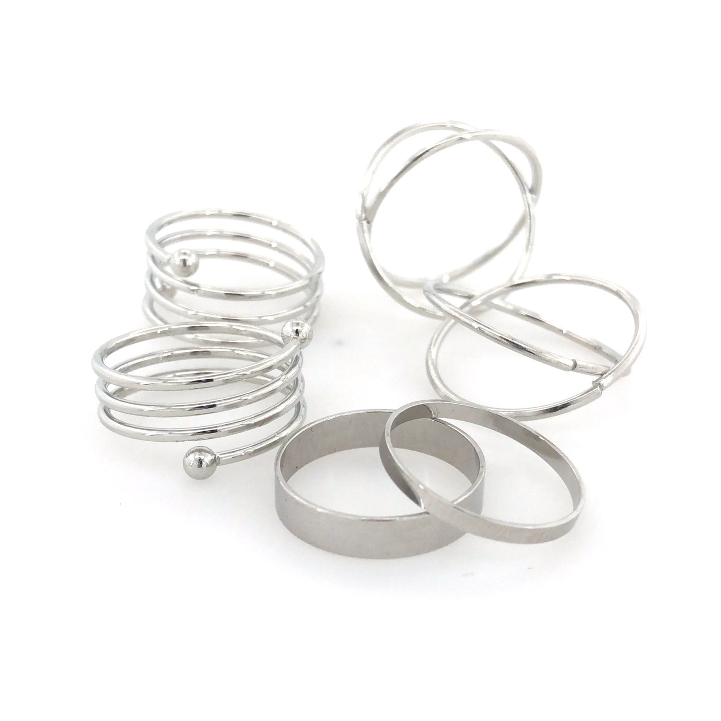 Zylver Minimalist Ring Bundle for Women - Brass Monkey Collection