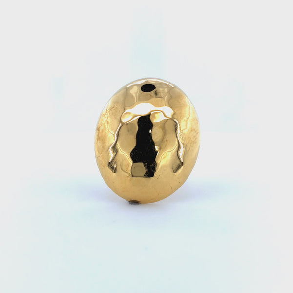 Zylver Hammered Dome Ring for Women - Demi-Fine Collection