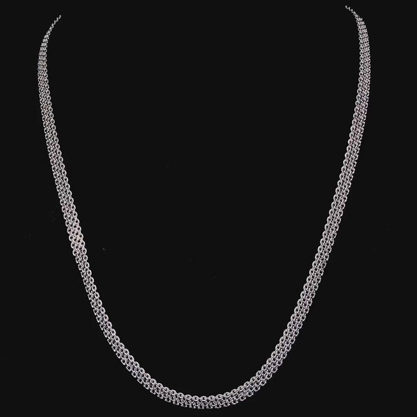Zylver Double-Layer Chain Necklace for Women - Sterling Silver Collection