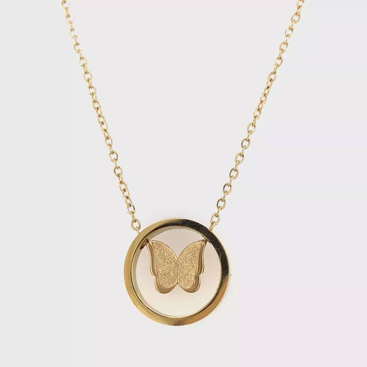 Zylver Butterfly Pendant Necklace for Women - Demi-Fine Collection