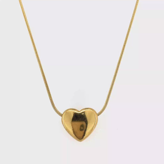 Zylver Heart Pendant Necklace for Women - Demi-Fine Collection