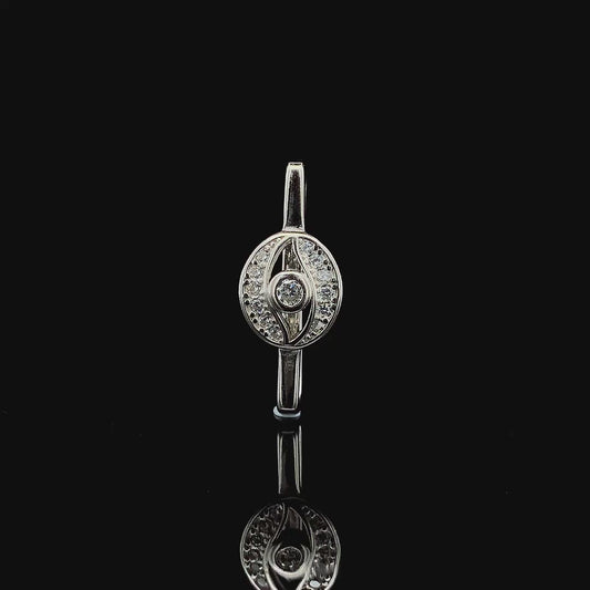 Zylver Eye-Inspired Watch Charm for Women - Sterling Silver Collection