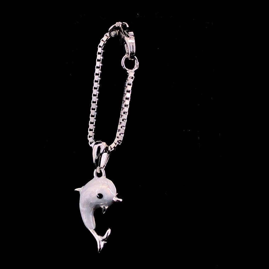 Sterling Silver Dolphin Watch Charm - ZYLVER.IN #